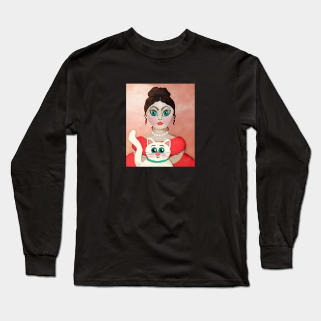 Merry Matron & Mewl Master Long Sleeve T-Shirt by FranBail